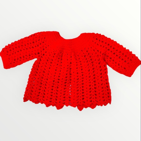 Handmade Red Sweater Set - Picture 6 of 16